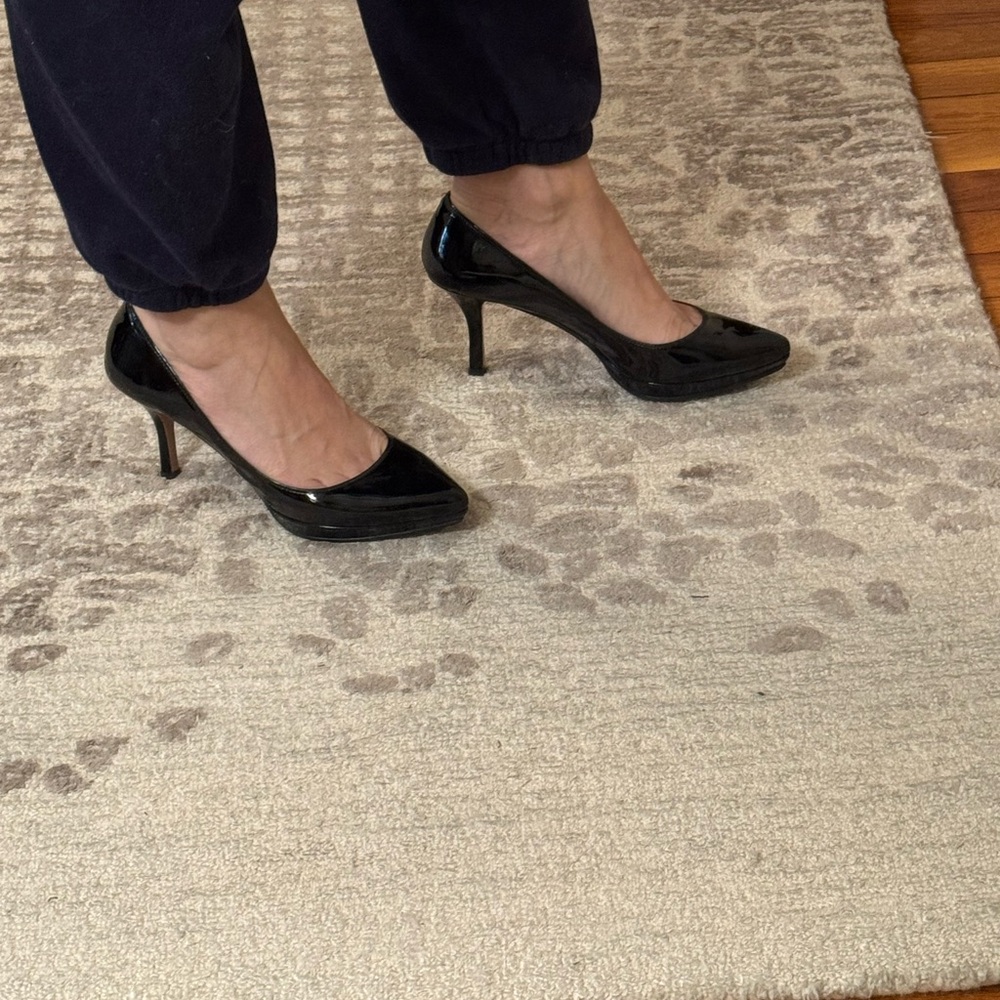 Prada Black Patent Leather Heels 36 - image 7